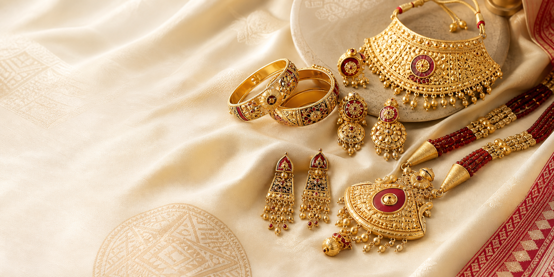 Assamese Bridal Layered Set